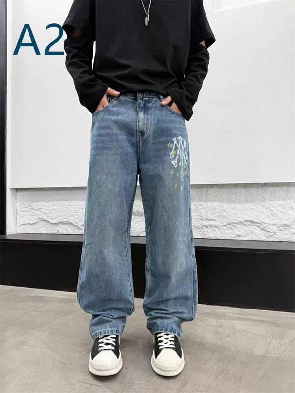 落ち感のあるワイドレッグ リラックス仕様 AMIRI アミリ コピー バギージーンズ 今っぽさ満点