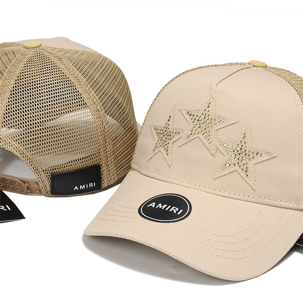 スリースター トーン刺繍 サイズ調節対応 AMIRI アミリ コピー メッシュキャップ 軽快なアメリカンスタイル コーデ映え