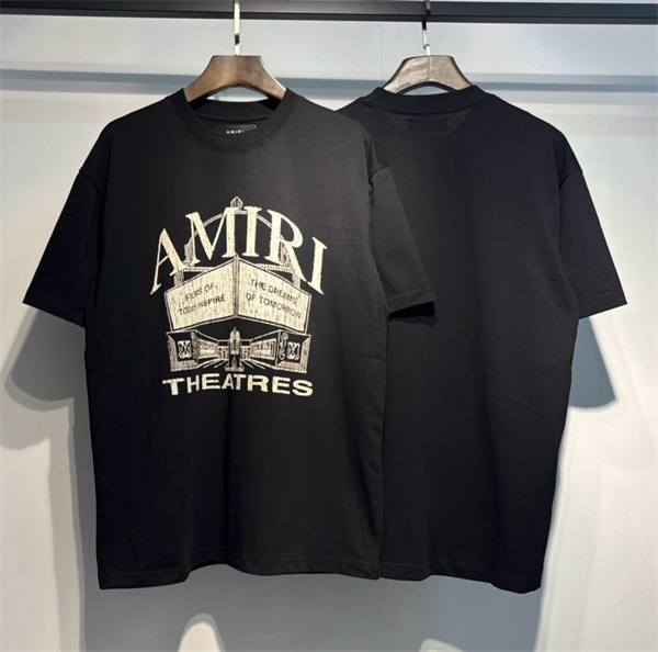  ヴィンテージ調プリント クルーネック AMIRI アミリ コピー 半袖Tシャツ ゆったりシルエット 注目度急伸