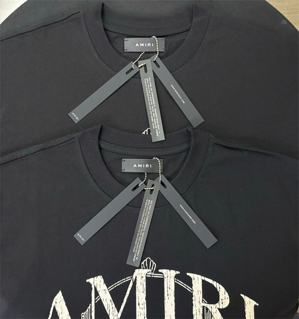  ヴィンテージ調プリント クルーネック AMIRI アミリ コピー 半袖Tシャツ ゆったりシルエット 注目度急伸