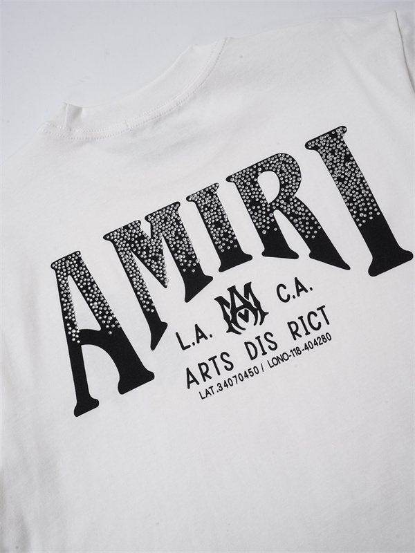 ドット装飾風プリント AMIRI アミリ コピー 半袖Tシャツ ゆったりシルエット 話題性アップ