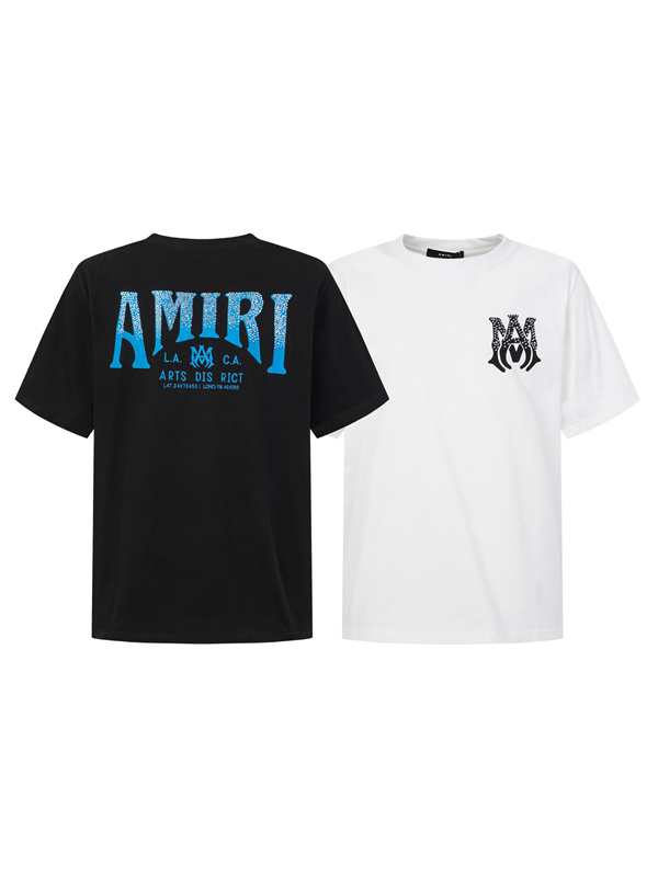 ドット装飾風プリント AMIRI アミリ コピー 半袖Tシャツ ゆったりシルエット 話題性アップ