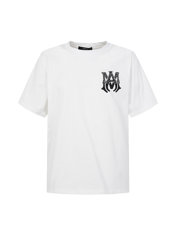 ドット装飾風プリント AMIRI アミリ コピー 半袖Tシャツ ゆったりシルエット 話題性アップ