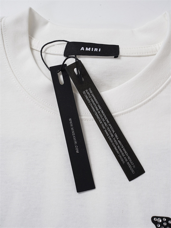 ドット装飾風プリント AMIRI アミリ コピー 半袖Tシャツ ゆったりシルエット 話題性アップ