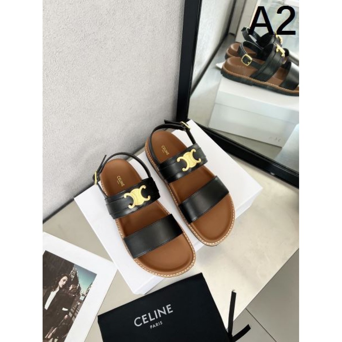 CELINE セリーヌ コピー サンダル大人の余裕感じる上品で軽やかなデザイン