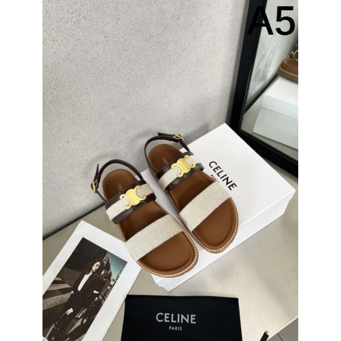 CELINE セリーヌ コピー サンダル 爽やかで大人っぽい 軽量な一足