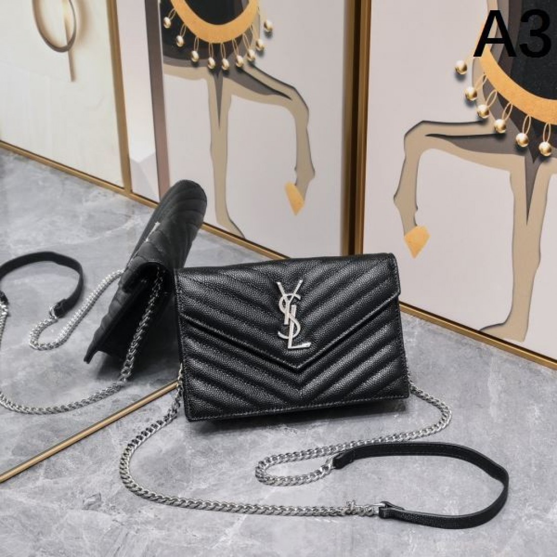 YSL イヴ サンローラン コピー ショルダーバッグ ロゴ 新品限定セール SAINT LAURENT
