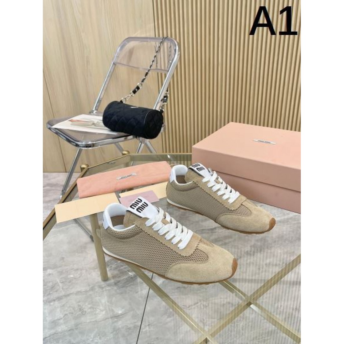 V MIU MIU ミュウミュウ コピー スニーカー 軽快で洗練されたスタイルが人気