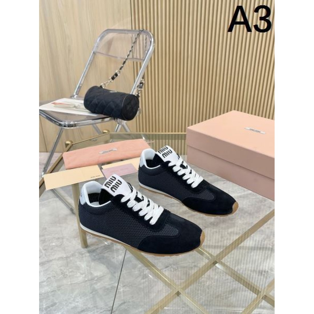 V MIU MIU ミュウミュウ コピー スニーカー 軽快で洗練されたスタイルが人気