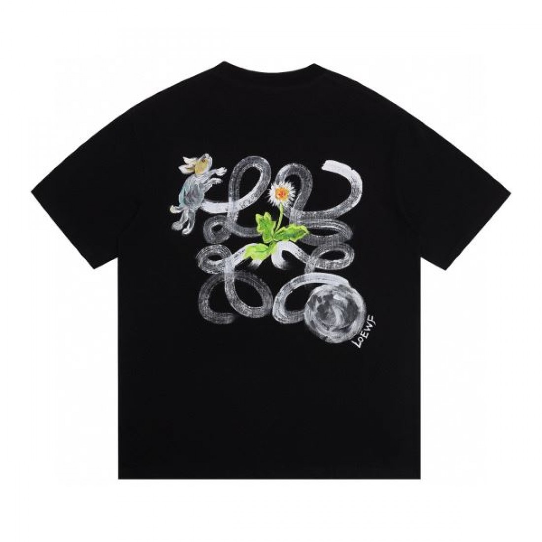 LOEWE 大胆でアーティスティックな ロエベ コピー 半袖Tシャツ 個性的