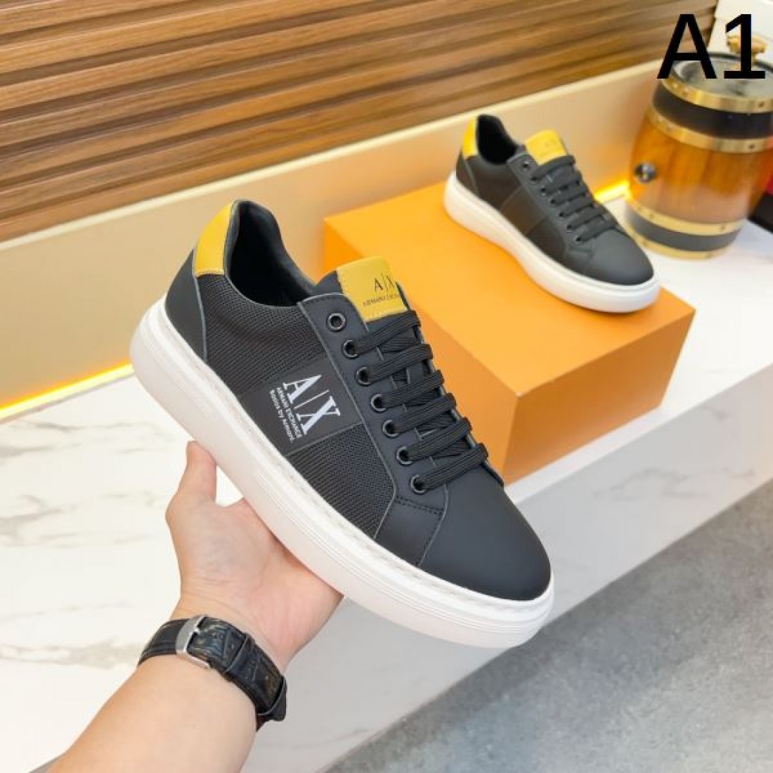 都会的でモダンな ARMANI アルマーニ コピー カジュアルシューズ 話題の
