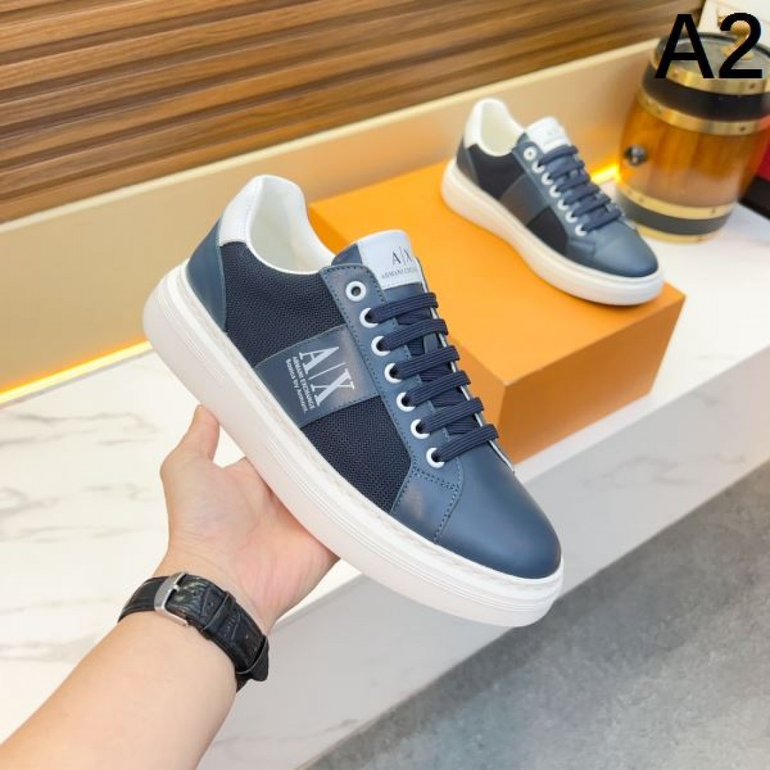 都会的でモダンな ARMANI アルマーニ コピー カジュアルシューズ 話題の