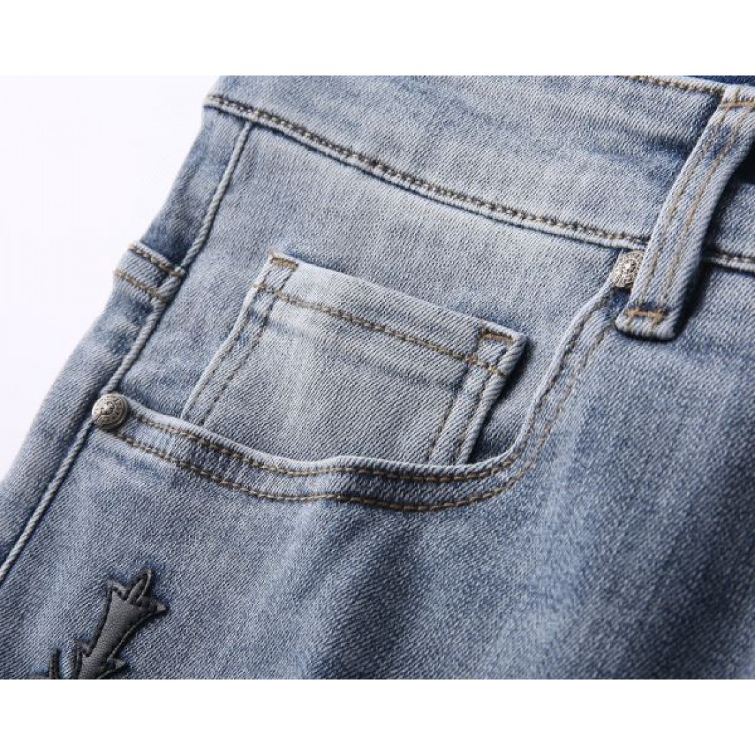 デザイン注目 CHROME HEARTS クロムハーツ コピー ウォッシュジーンズ ヴィンテージ加工 ストリート主役級