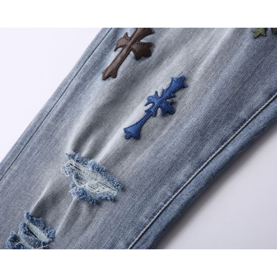 デザイン注目 CHROME HEARTS クロムハーツ コピー ウォッシュジーンズ ヴィンテージ加工 ストリート主役級