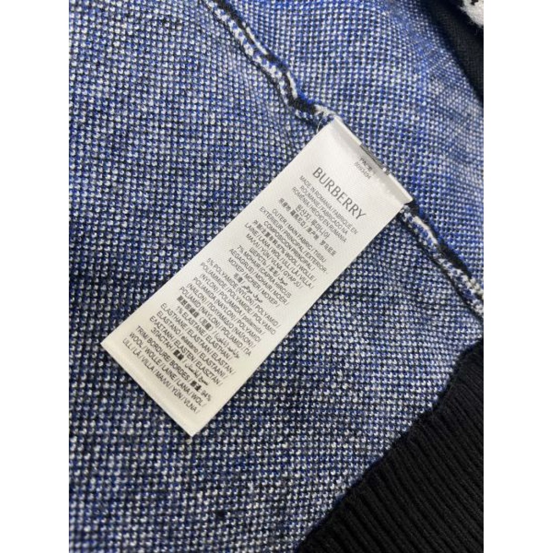 注目モデル クルーネックセーター 配色ライン BURBERRY バーバリー コピー 長袖ニットセーター リブ仕立て