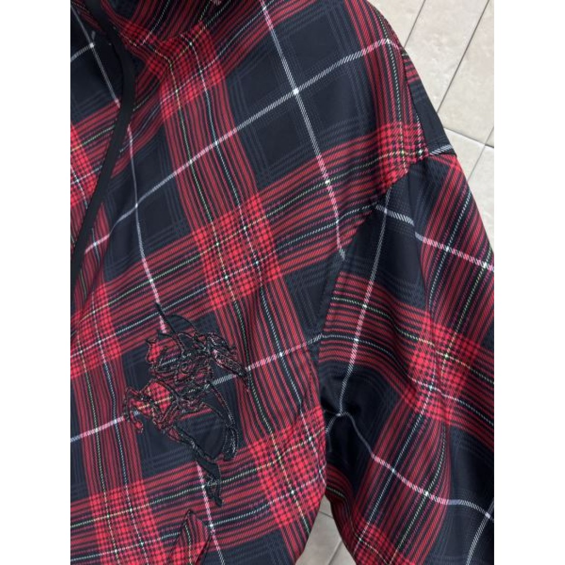 ストリート主力 チェックブルゾン フード付き BURBERRY バーバリー コピー フーデッドジャケット ゆったりフォルム