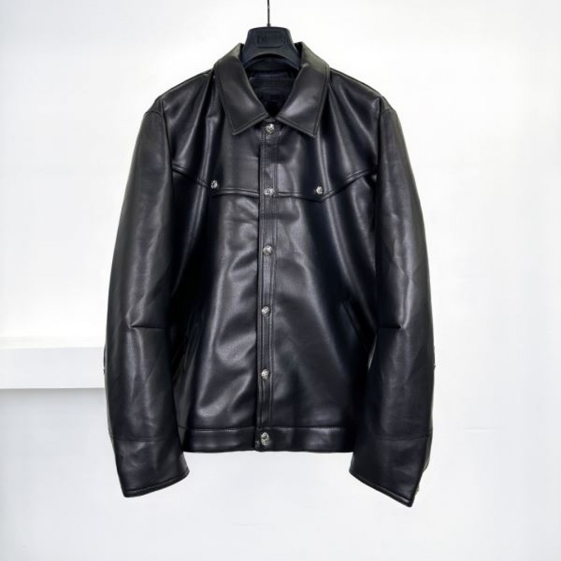 バイカーテイスト 立体フォルム CHROME HEARTS クロムハーツ コピー レザージャケット 人気加速