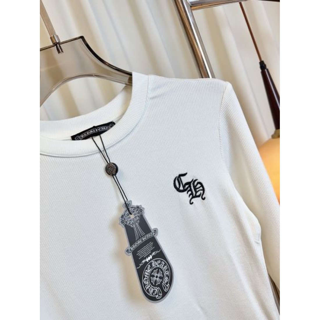 胸元ダブルモチーフ 3色展開 CHROME HEARTS クロムハーツ コピー 長袖Tシャツ 注目度急伸
