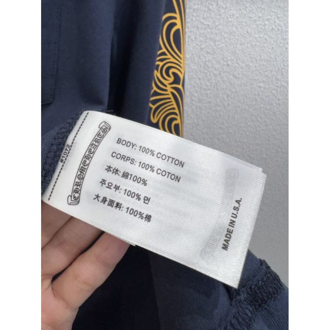 金糸アラベスク 胸ポケット CHROME HEARTS クロムハーツ コピー 長袖Tシャツ 注文集中モデル