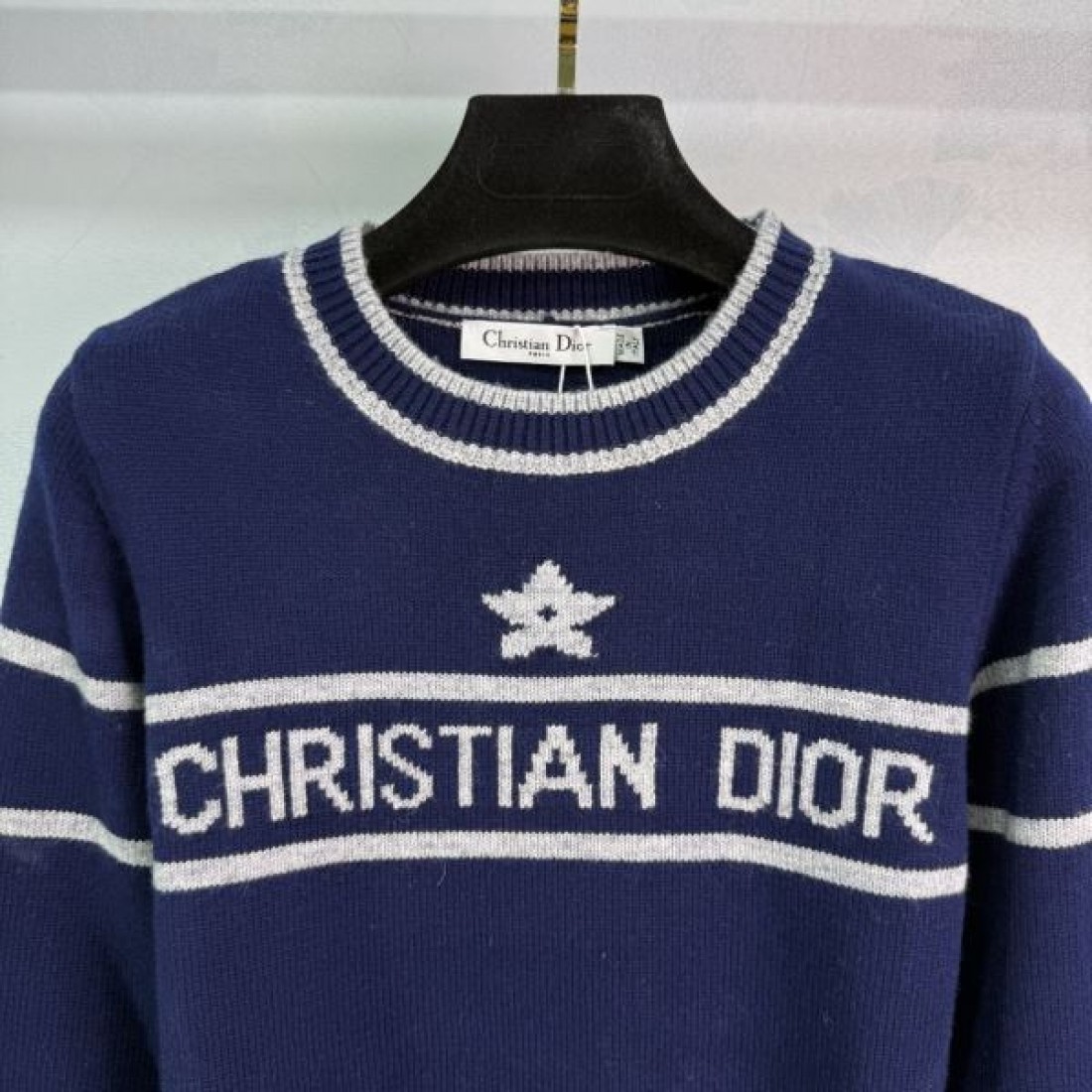 センタースター コントラストライン 快適フィット DIOR ディオール コピー 長袖セーター 着回し主力