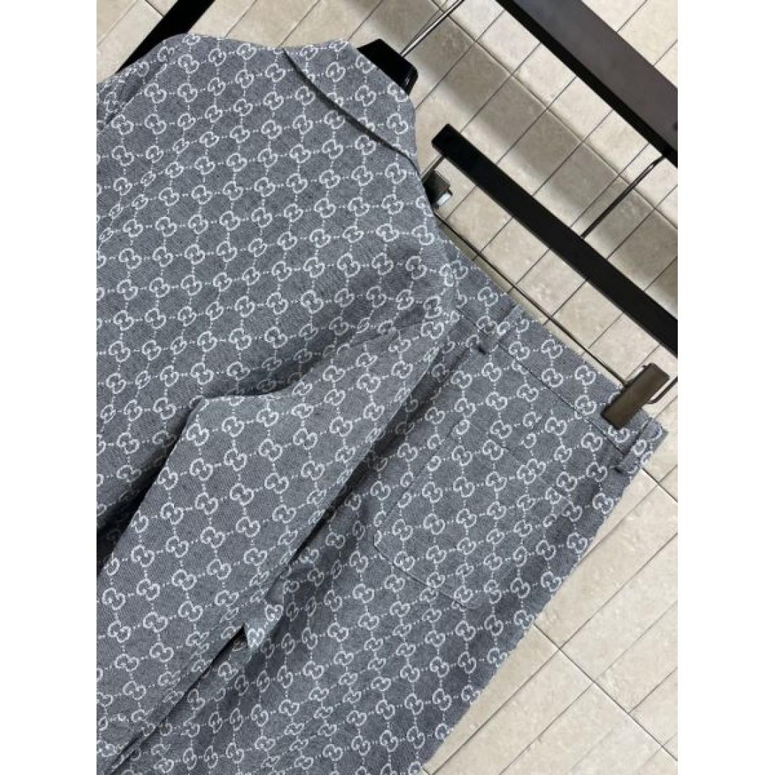 GG総柄ジャカード 長袖シャツ ワイドパンツ GUCCI グッチ コピー 上下セット 軽やかシルエット 新作注目