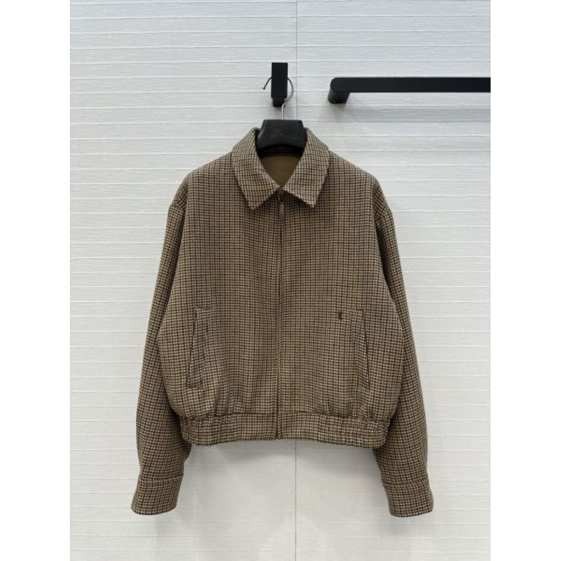 ウール調素材 ハリントンタイプ コンパクトシルエット SAINT LAURENT サンローラン コピー ジャケット 大人カジュアル