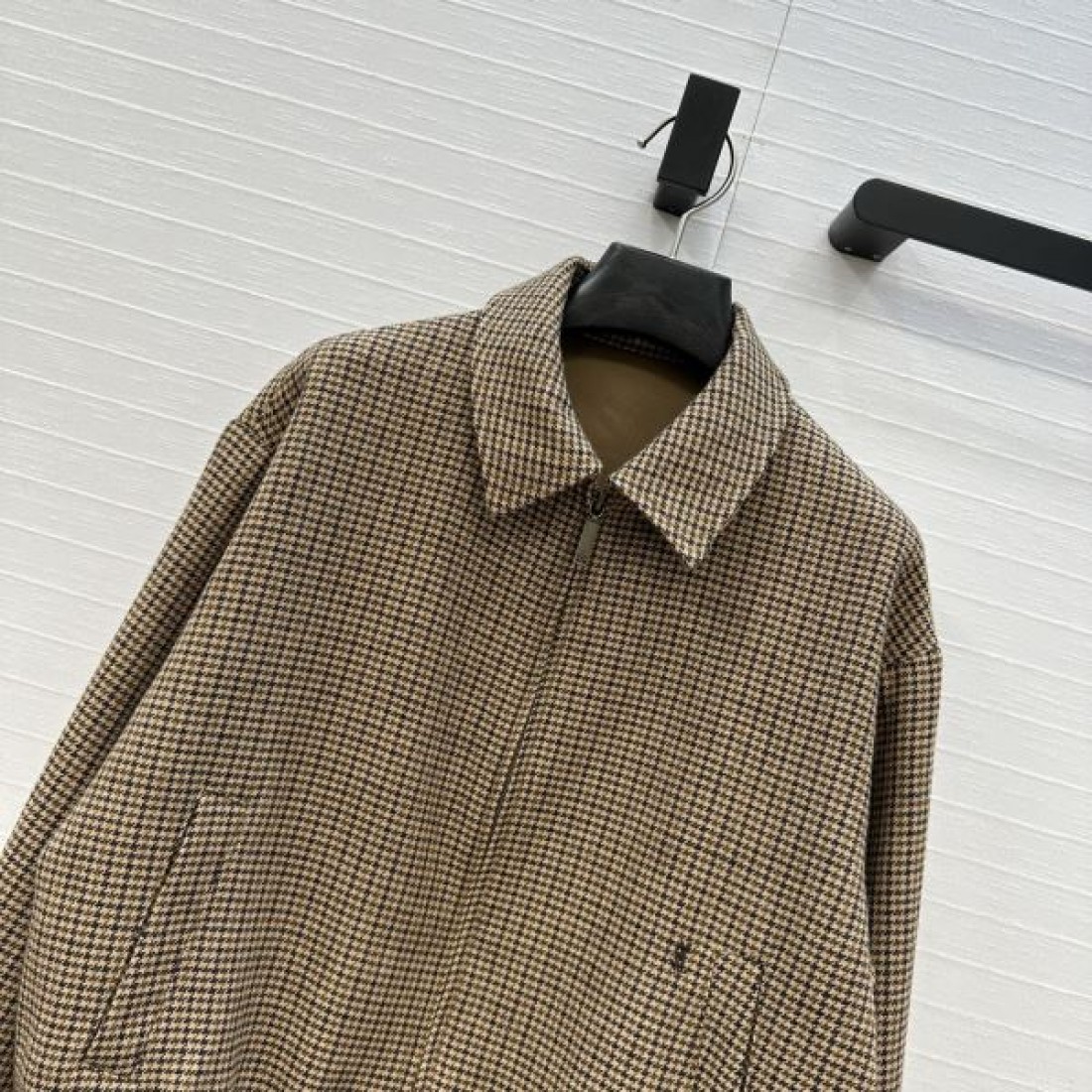 ウール調素材 ハリントンタイプ コンパクトシルエット SAINT LAURENT サンローラン コピー ジャケット 大人カジュアル