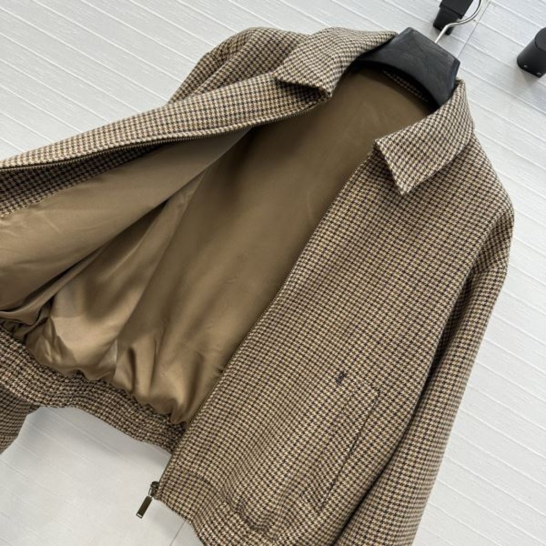ウール調素材 ハリントンタイプ コンパクトシルエット SAINT LAURENT サンローラン コピー ジャケット 大人カジュアル