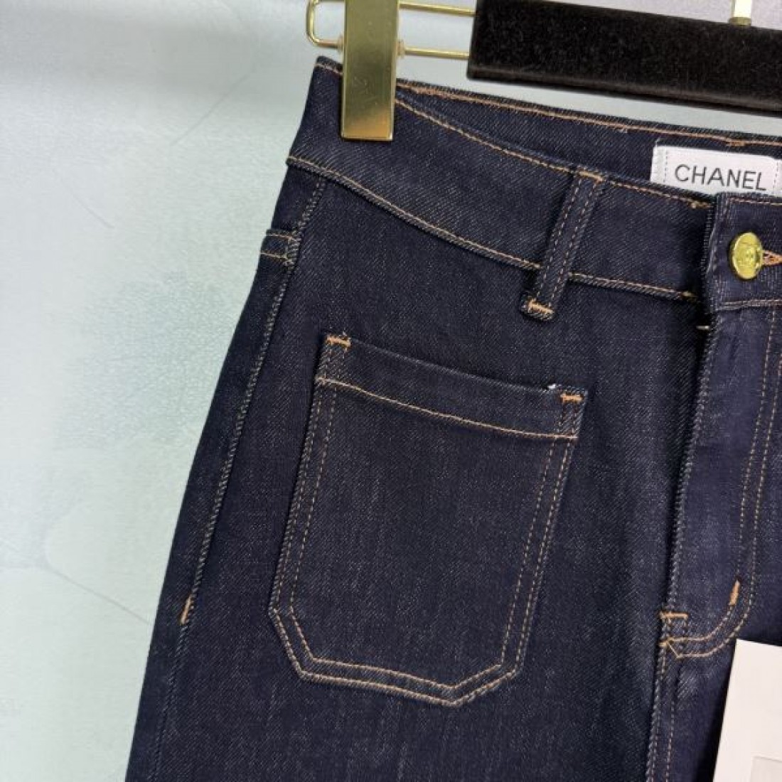 シンプル エレガント CHANEL フェミニン レディース 人気 シャネル コピー デニムパンツ