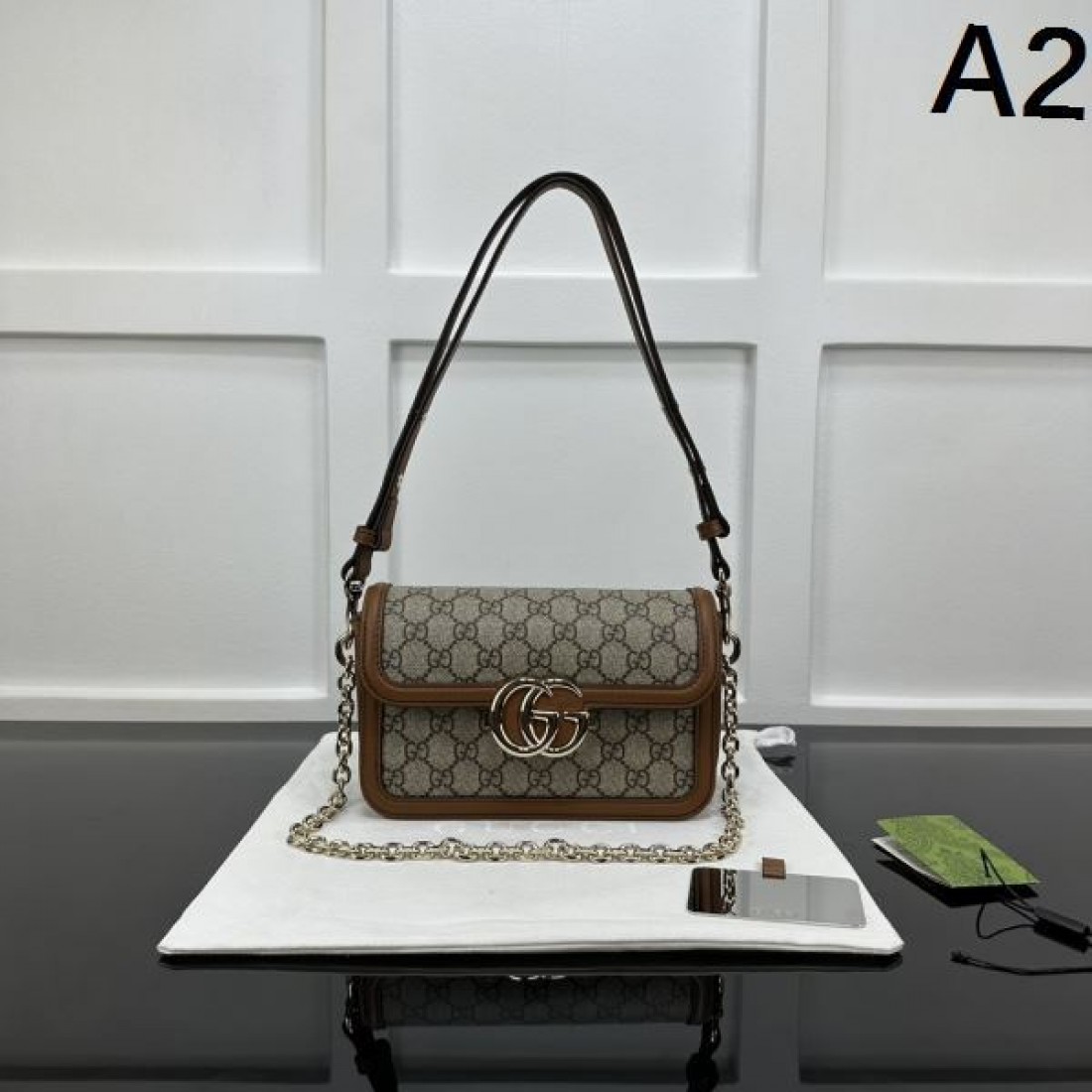 モノグラム ミニショルダーバッグ 売れ筋候補 コンパクトフォルム GUCCI グッチ コピー バッグ レトロエレガント
