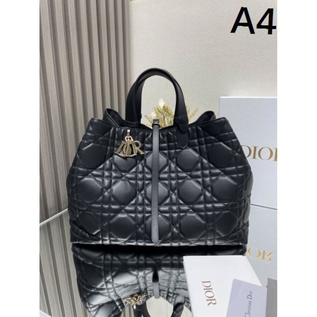 キルティング巾着バッグ カナージュ風デザイン 人気商品 DIOR ディオール コピー バッグ 2WAYハンドバッグ