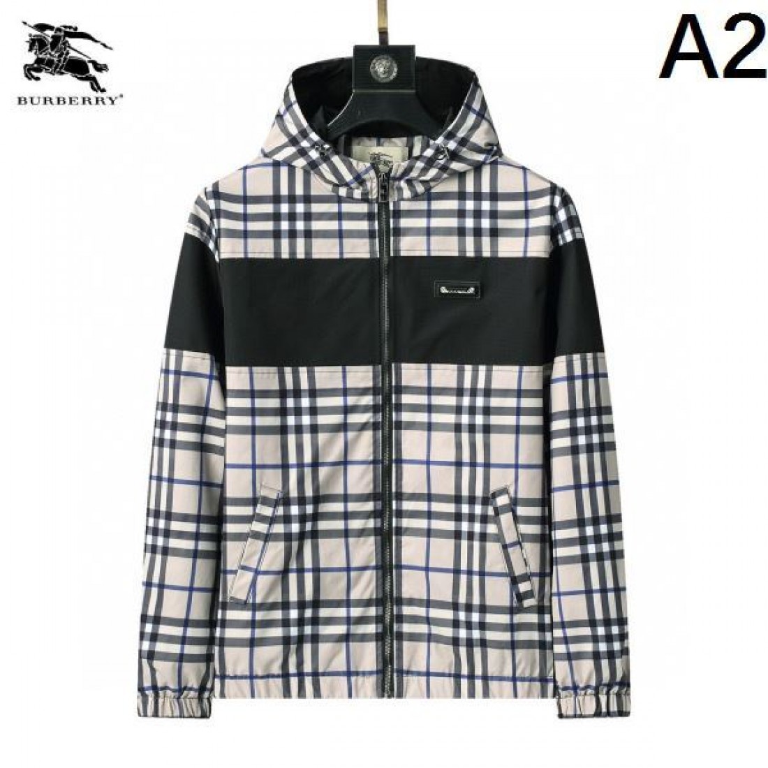 チェック柄 フードジャケット ジップアップ 新作 BURBERRY バーバリー コピー ジャケット アーバンカジュアル ライトアウター