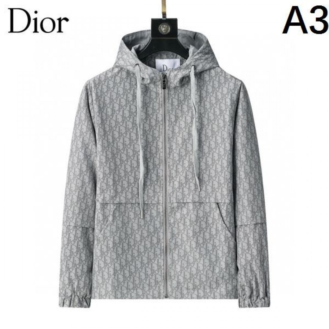 オブリーク柄 フードジャケット ジップアップ DIOR ディオール コピー ジャケット 人気商品 ライトアウター デイリー対応