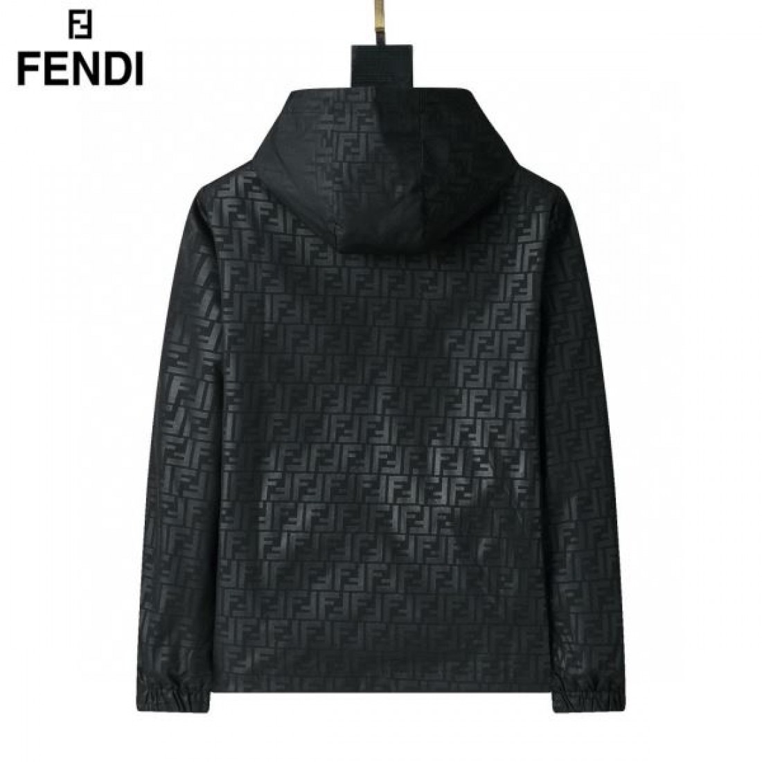 FFモノグラム ジップフーディ ジャカード織デザイン FENDI フェンディ コピー アウター アーバンライトアウター