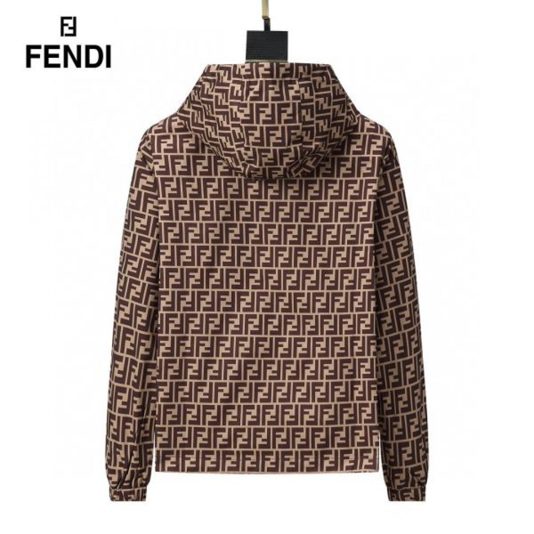 モノグラムパターン ウインドブレーカー フーデッドブルゾン 軽量ナイロンライク FENDI フェンディ コピー ブルゾン ラグジュアリーカジュアル