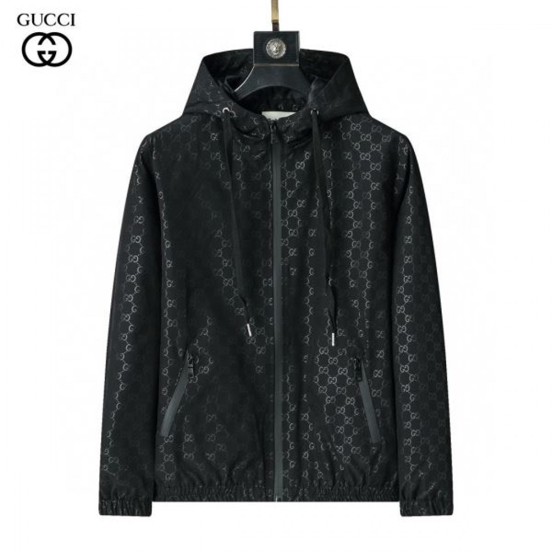GGモノグラム フードジャケット ジップアップ アーバンナイロン GUCCI グッチ コピー ジャケット ストリートモード 軽量アウター