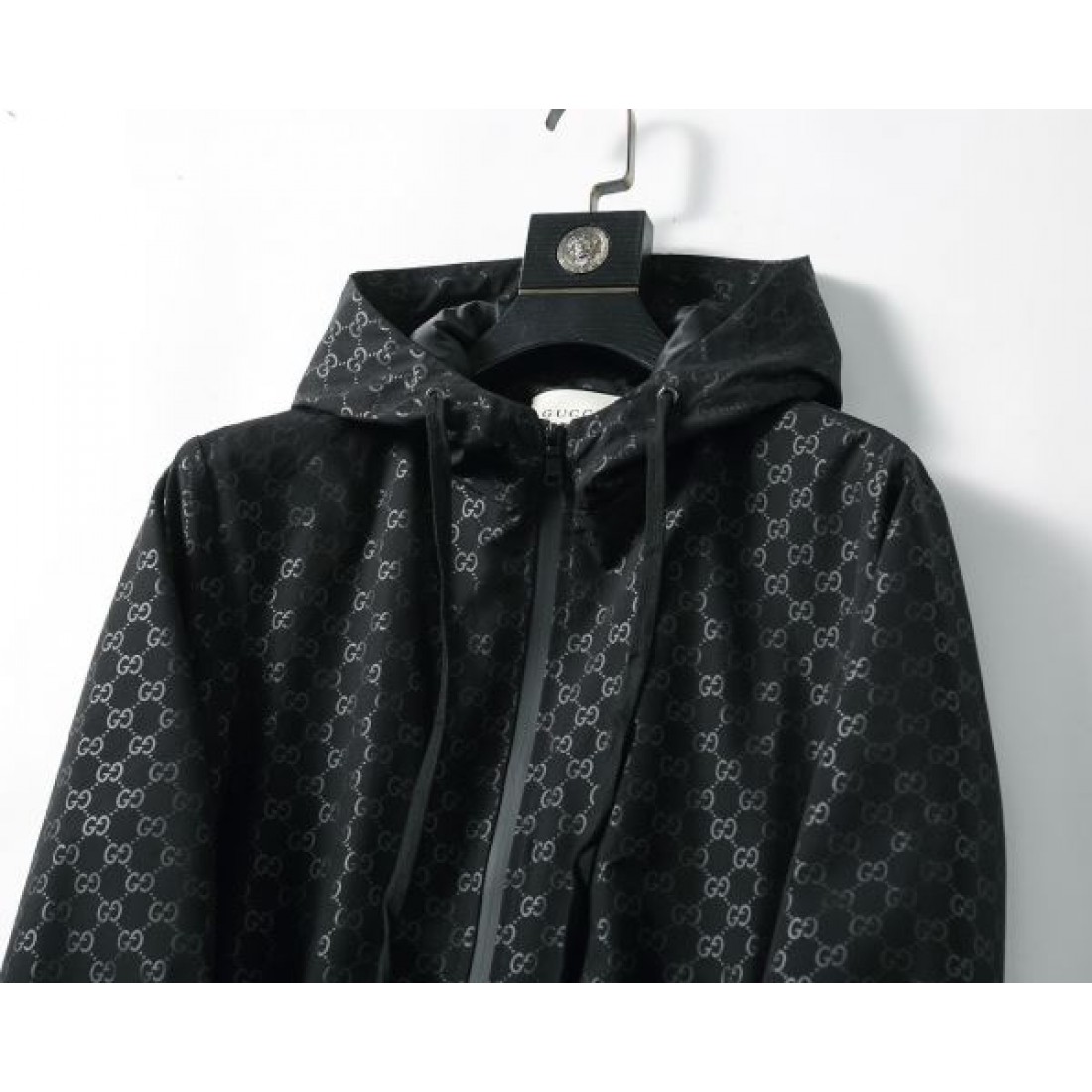 GGモノグラム フードジャケット ジップアップ アーバンナイロン GUCCI グッチ コピー ジャケット ストリートモード 軽量アウター