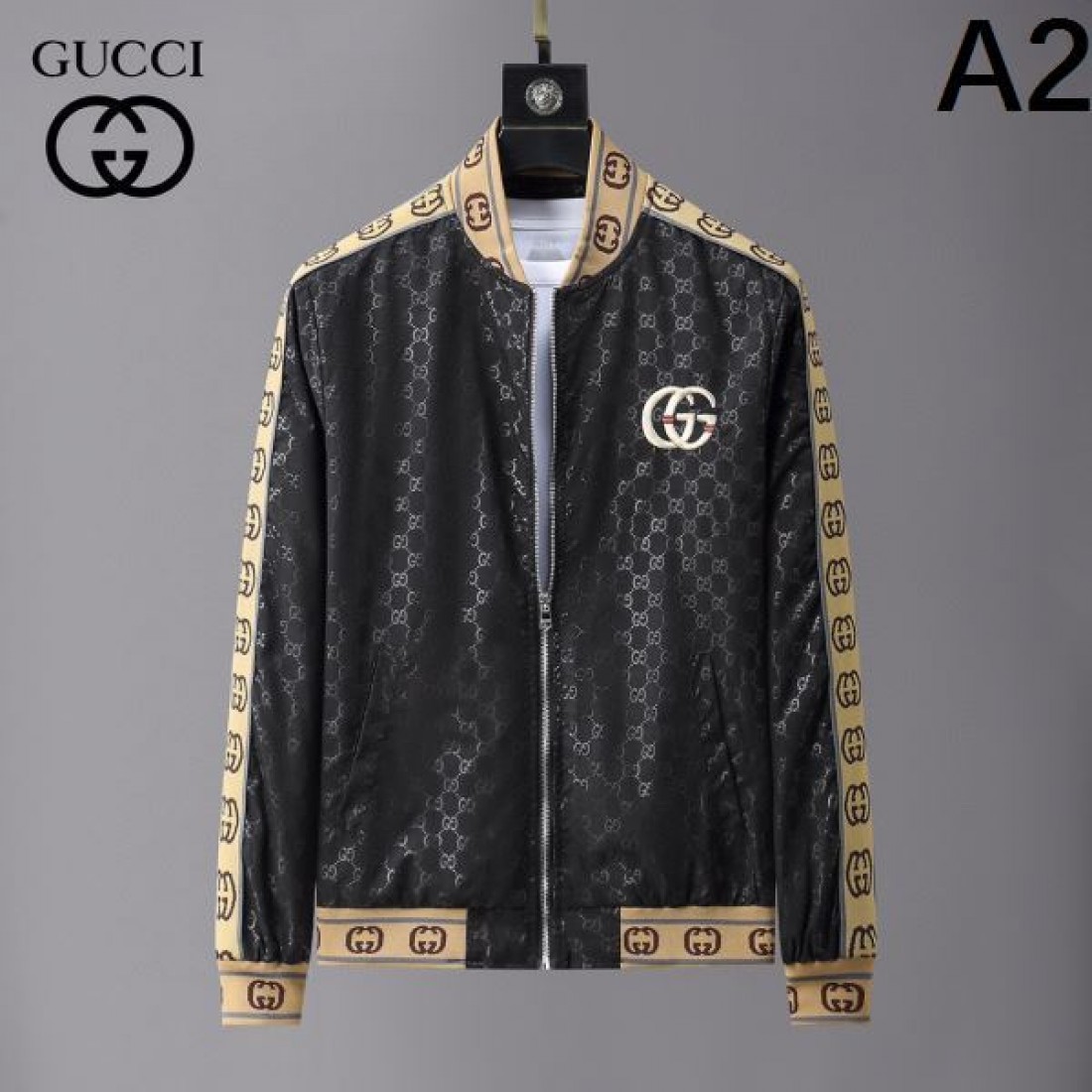 ジップジャケット GGラインアクセント ストリートカジュアル GUCCI グッチ コピー ジャケット ライトアウター 人気アイテム