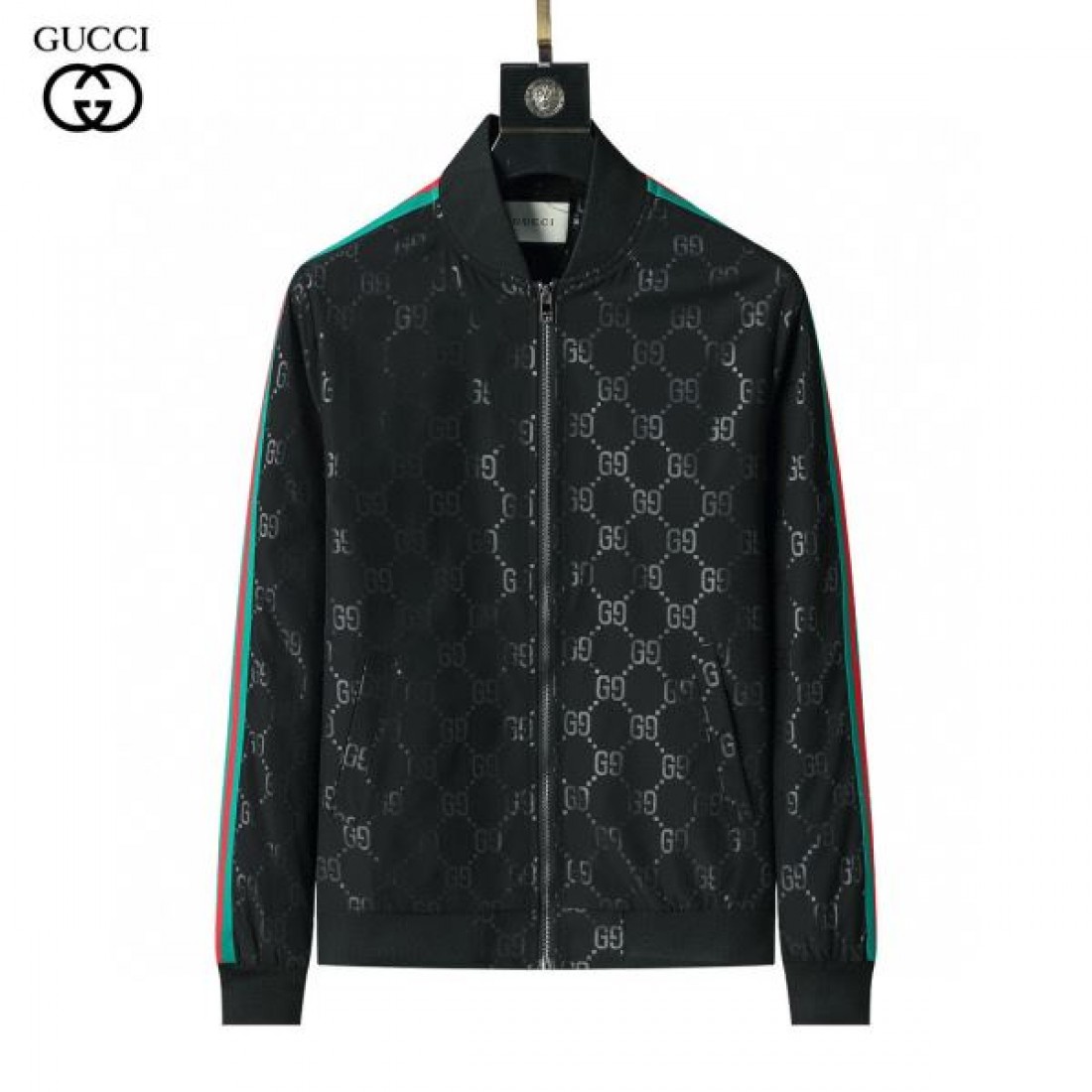 GG柄ニットブルゾン ジップジャケット モノグラム総柄 GUCCI グッチ コピー ブルゾン こなれ見え 外出コーデ向け