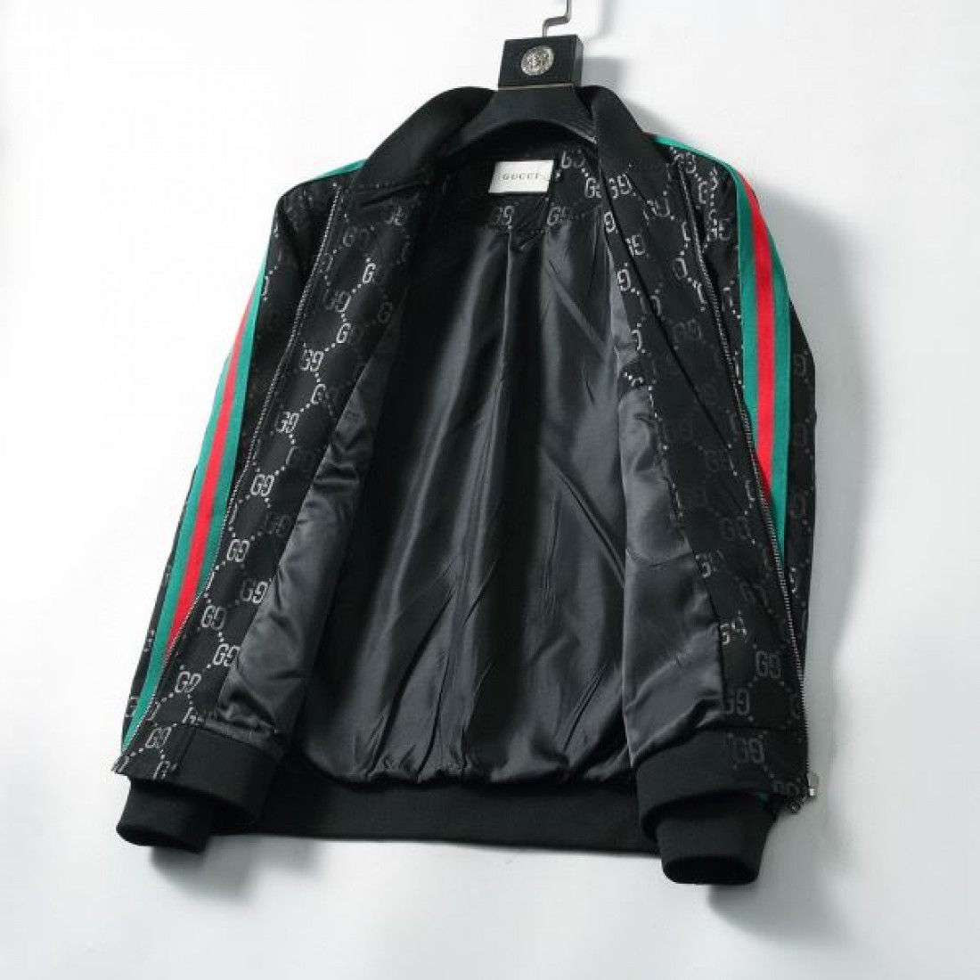 GG柄ニットブルゾン ジップジャケット モノグラム総柄 GUCCI グッチ コピー ブルゾン こなれ見え 外出コーデ向け