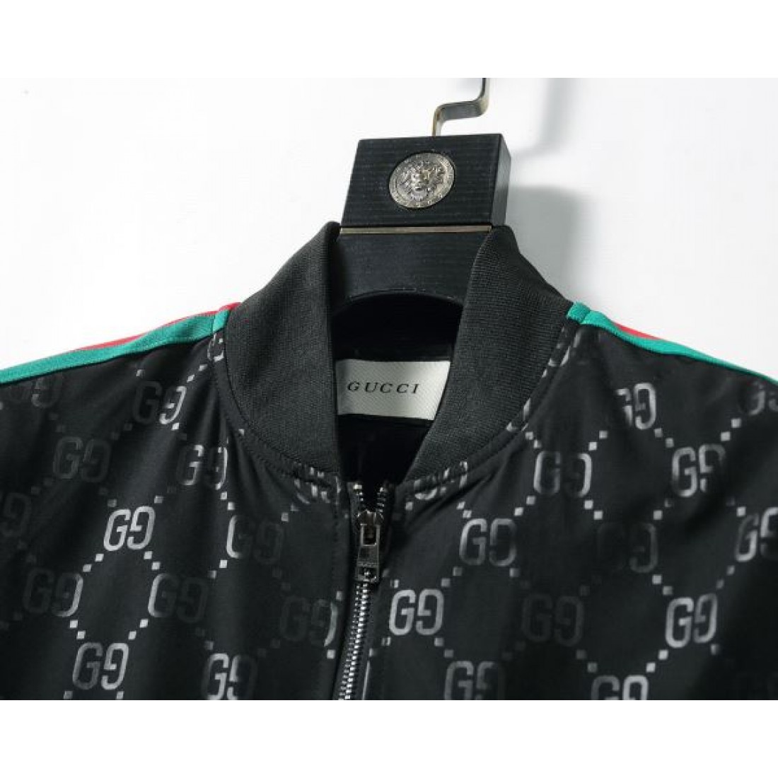 GG柄ニットブルゾン ジップジャケット モノグラム総柄 GUCCI グッチ コピー ブルゾン こなれ見え 外出コーデ向け