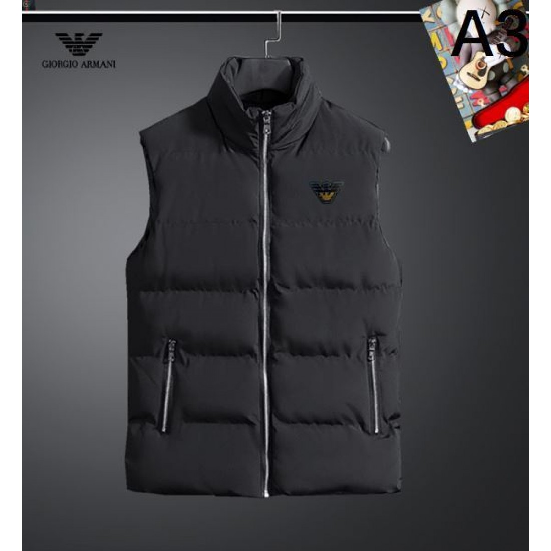 スタイリッシュ シンプル 上質 アルマーニ ARMANI コピー 綿ベスト クラシック エレガント 洗練