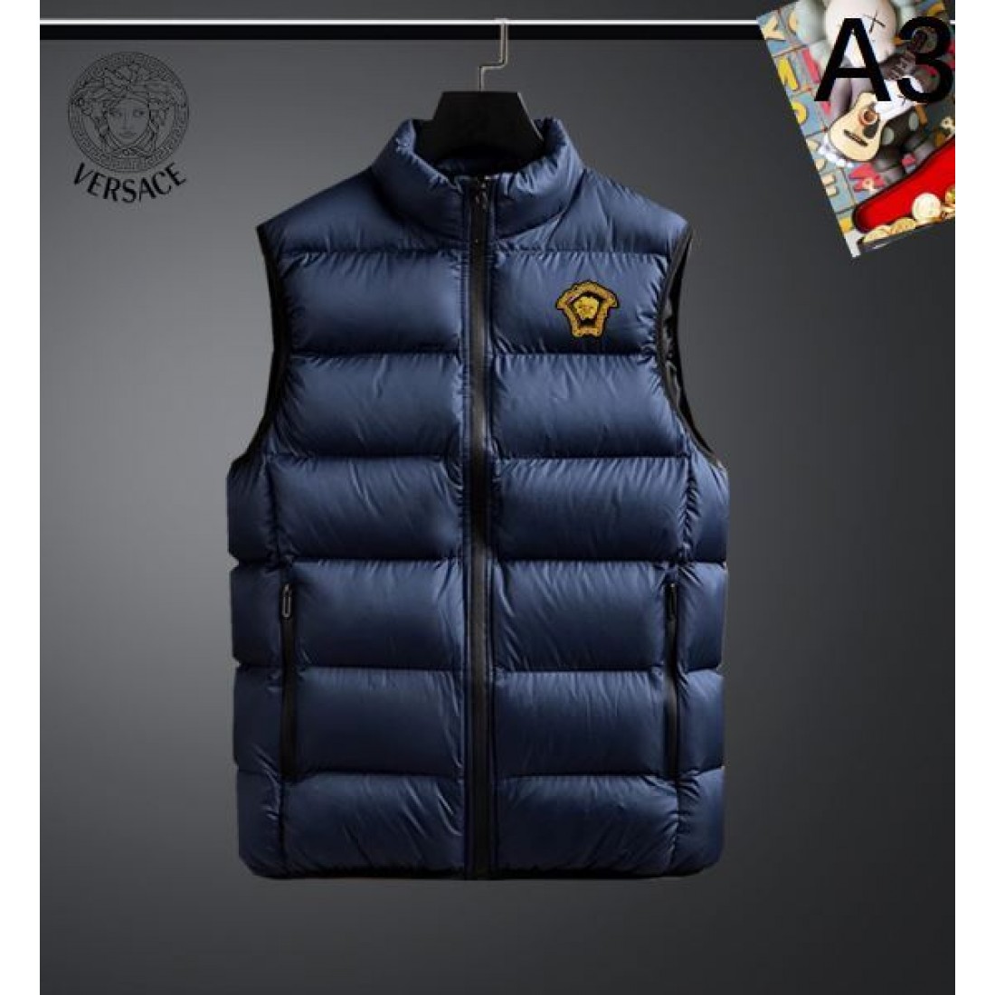  モード シック 高品質 ヴェルサーチェ VERSACE コピー 綿ベスト 上品 人気 美フォルム