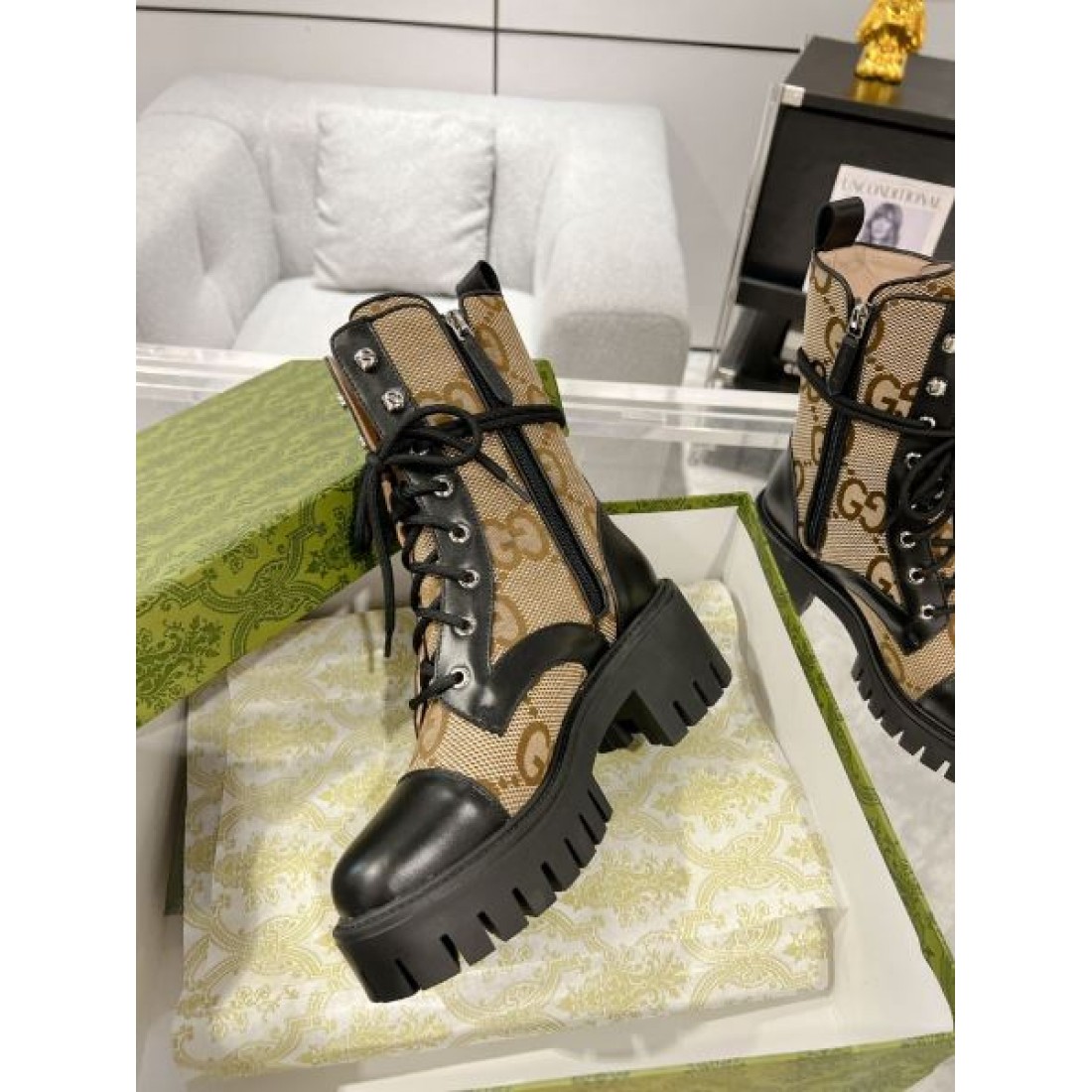 秋冬限定 限定モデルの GUCCI グッチ スーパーコピー ブーツ 精巧な