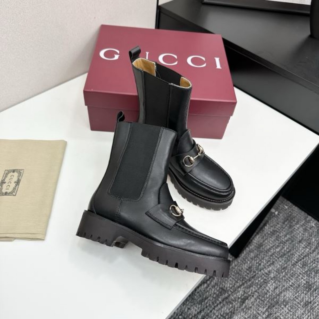 美品 スタイリッシュ GUCCI グッチ スーパーコピー ブーツ 即納可能 人気急上昇アイテム