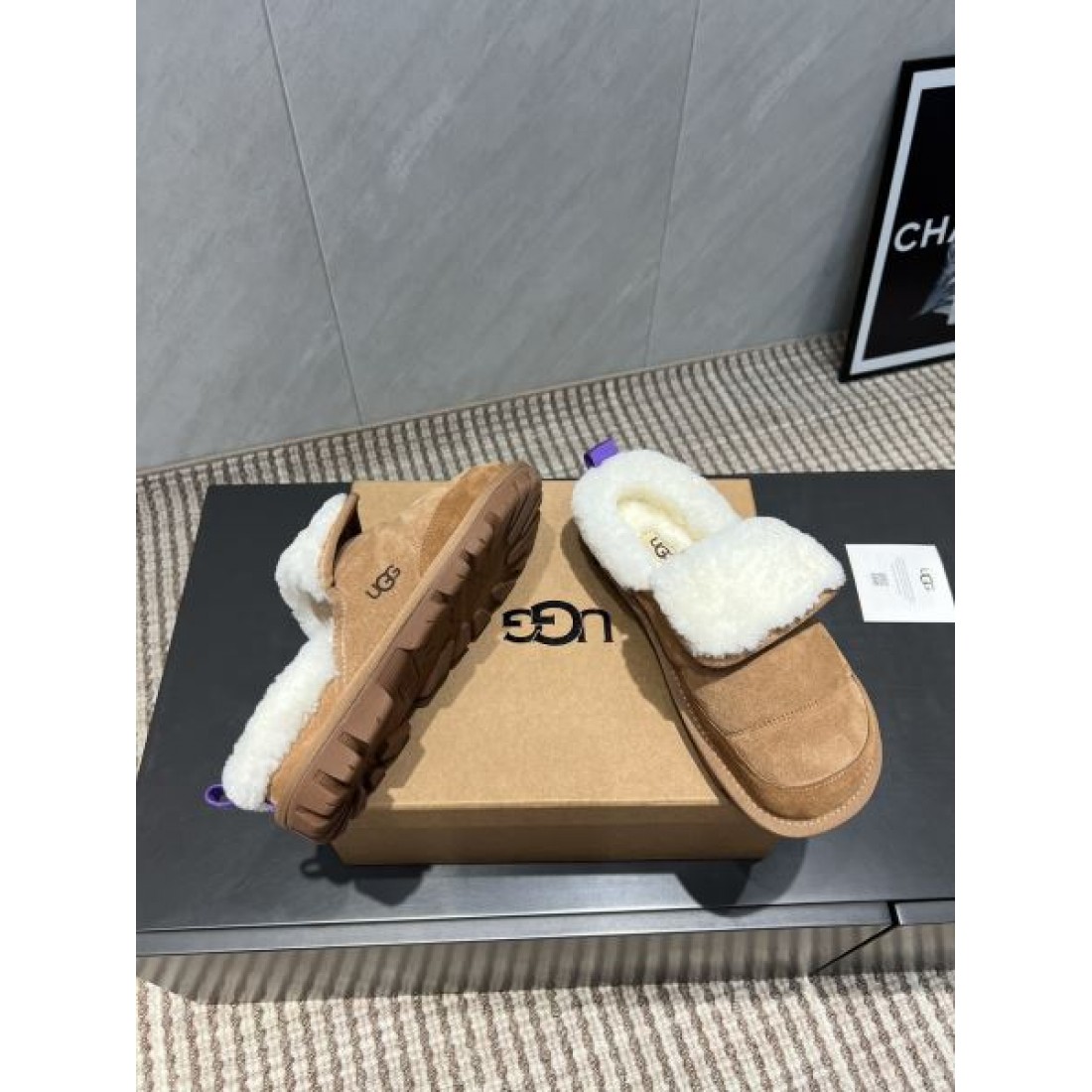  ふんわり 心地良い リラックス アグ UGG コピー ファースリッパ カジュアル 愛され 優雅  