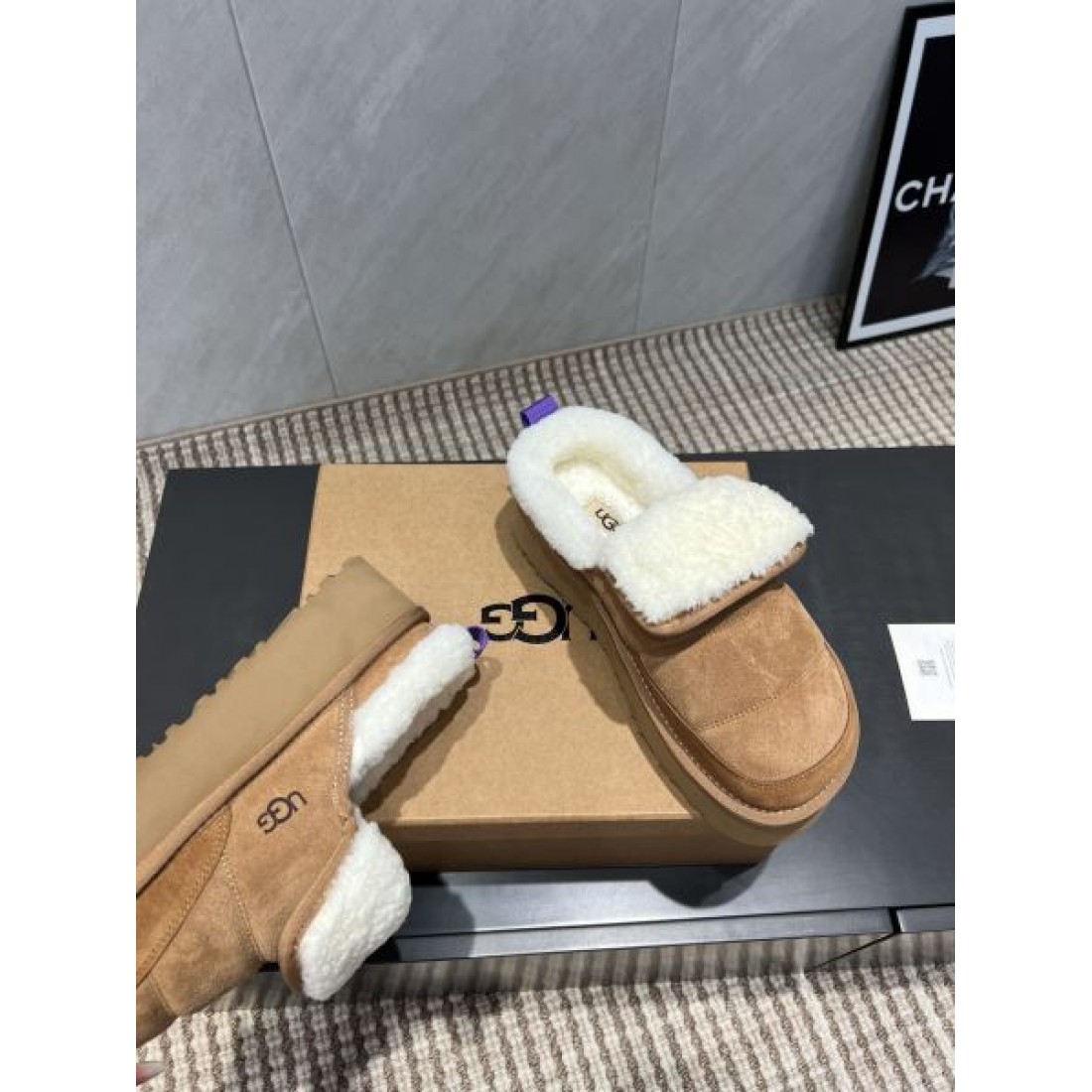 あたたかい 実用的 シンプル アグ UGG コピー ファースリッパ ナチュラル 無駄のない 軽快  