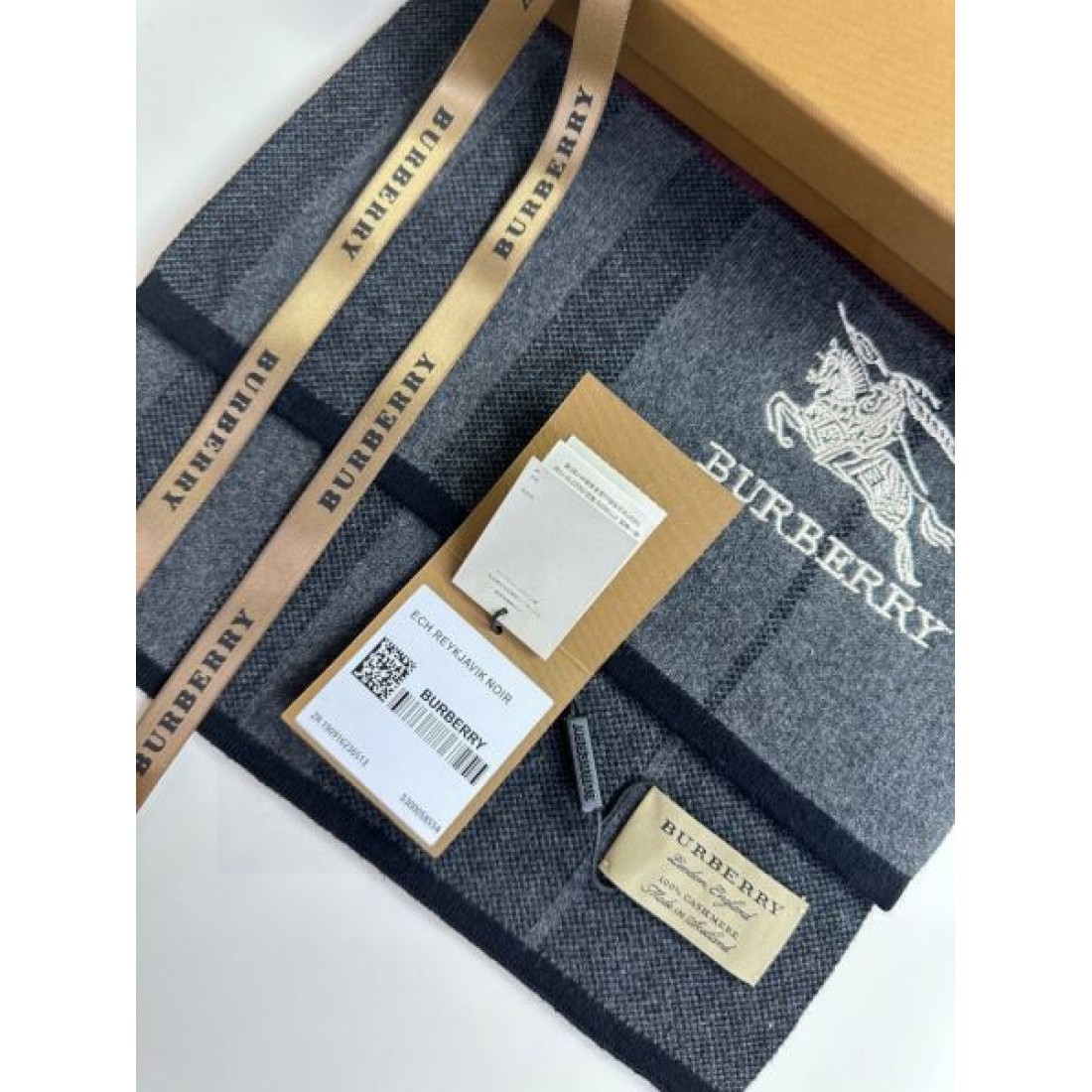ストール バイカラー切替 ロゴポイント 大判タイプ すっきり見え BURBERRY バーバリー コピー マフラー ギフト映え