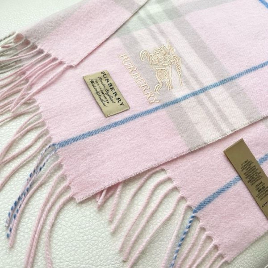 チェック柄 ロゴ刺繍風 フリンジ付き 落ち着き配色 BURBERRY バーバリー コピー マフラー 通勤にも休日にも