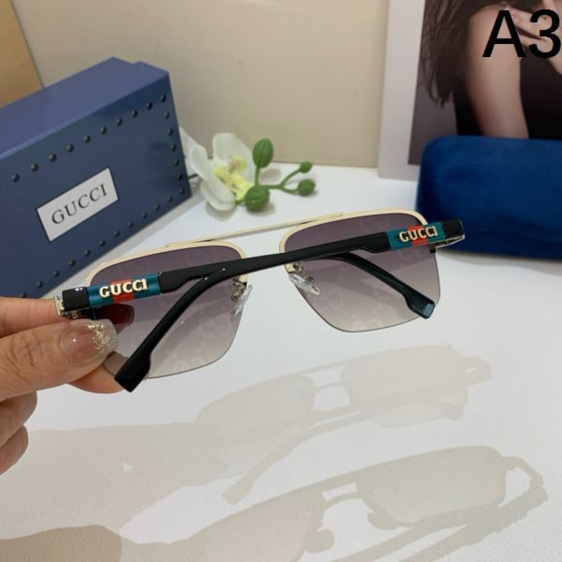 ミリタリーな ダークな 神秘的な GUCCI グッチ コピー サングラス クールな 個性的な